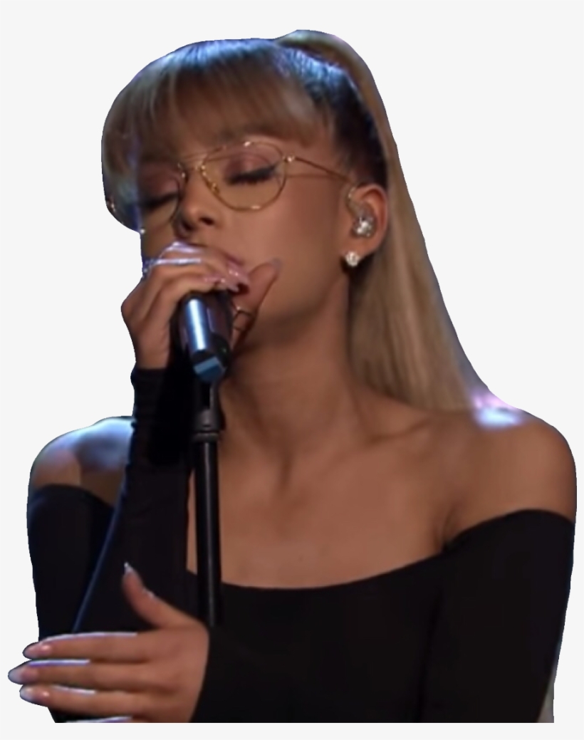 Arianagrande Jimmyfallon Jason'ssong Freetoedit - Singing, transparent png download