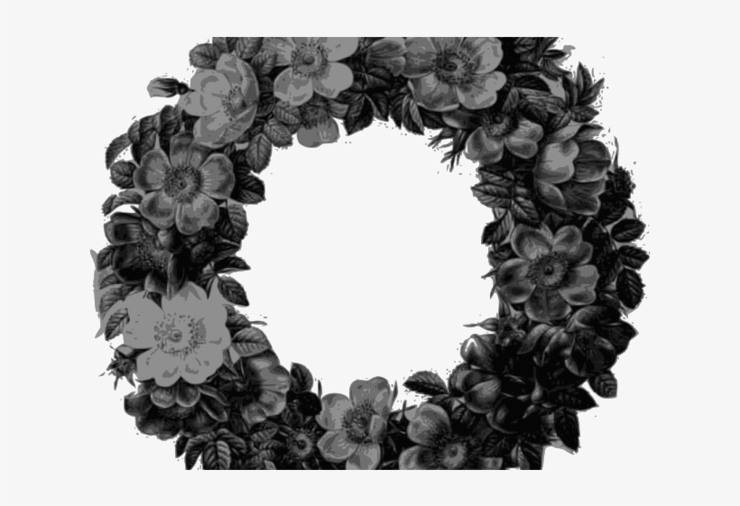 White Rose Clipart Wreath - 花の本: ボタニカルアートの庭 [book], transparent png download