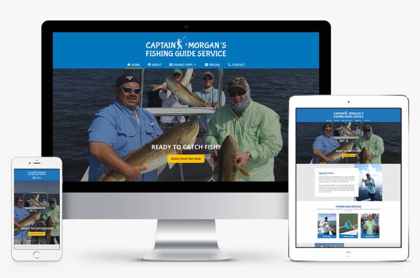 Captain Morgan's Guide Service - Web Design, transparent png download