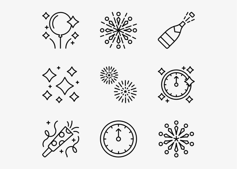 New Year's Eve - Firework Icon Transparent Background, transparent png download