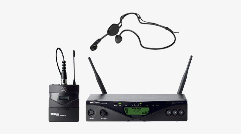 Akg Wms470 Headset Sports Wireless Microphone System - Akg Wms 470 Sport Set, transparent png download
