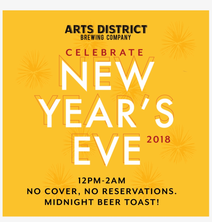 Arts District Brewing New Year's Eve Celebration 213 - Arts District Brewing Company, transparent png download