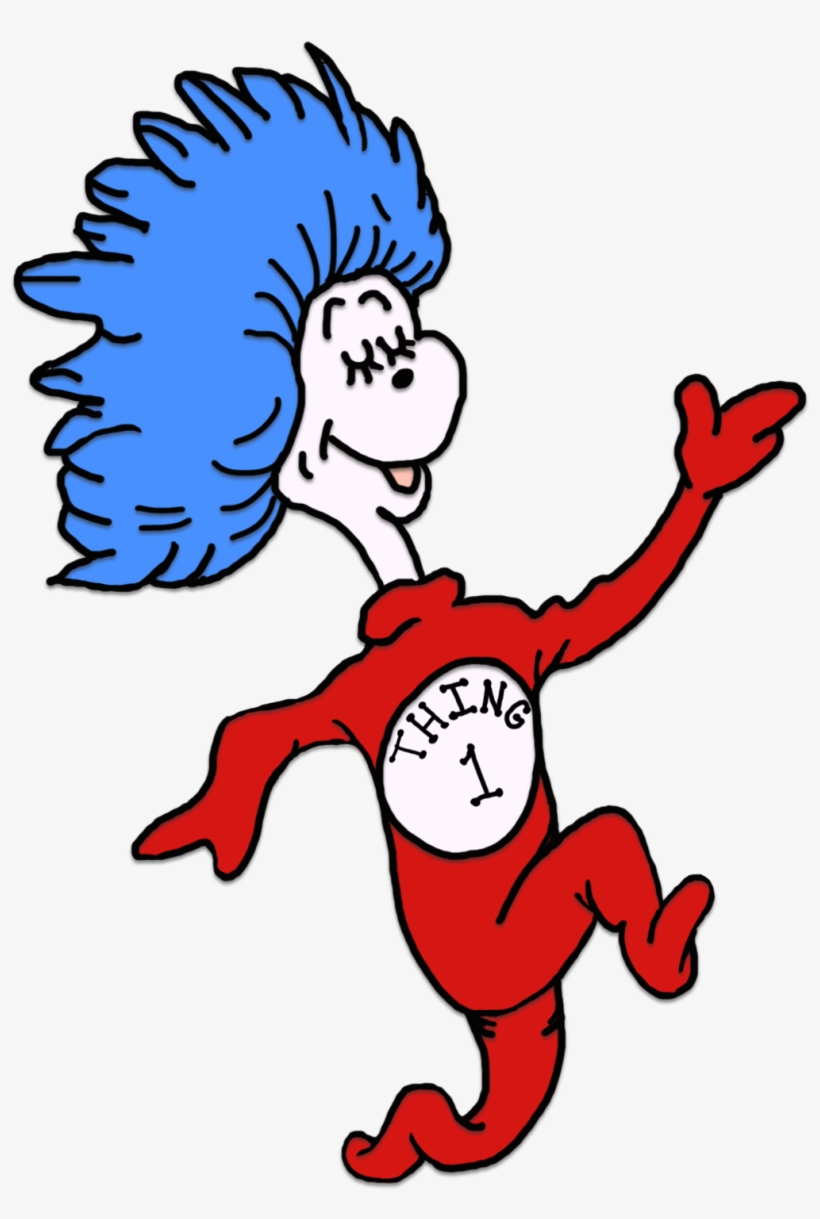 Thing 1 And Thing 2 Printable Template Seuss Coloring Thing 2 