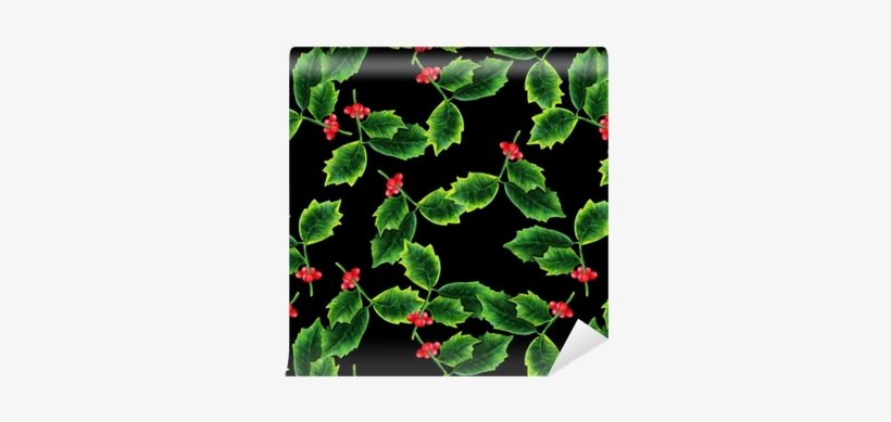 Seamless Pattern With Watercolor Drawing Of Christmas - Watercolor Painting, transparent png download