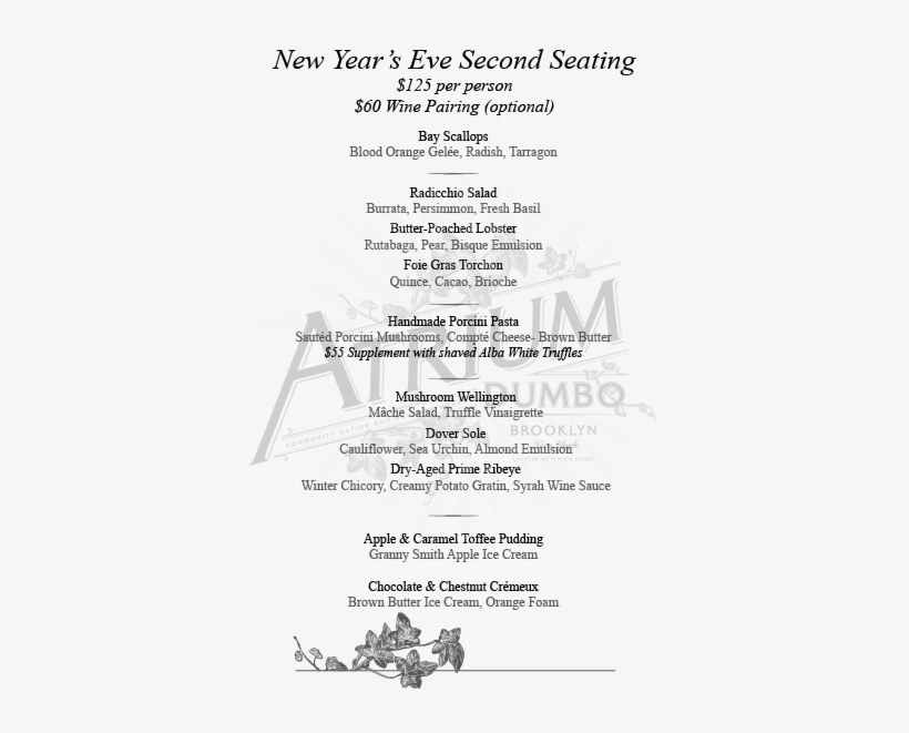 Nye 2nd Seating 2017 Atrium - Atrium Dumbo, transparent png download