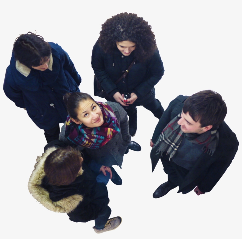 Group From Above Png Image - People From Above Png, transparent png download
