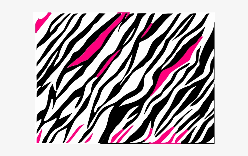 Png Library Stock Black And White Chevron Clipart - Pink Black And White Zebra Print, transparent png download