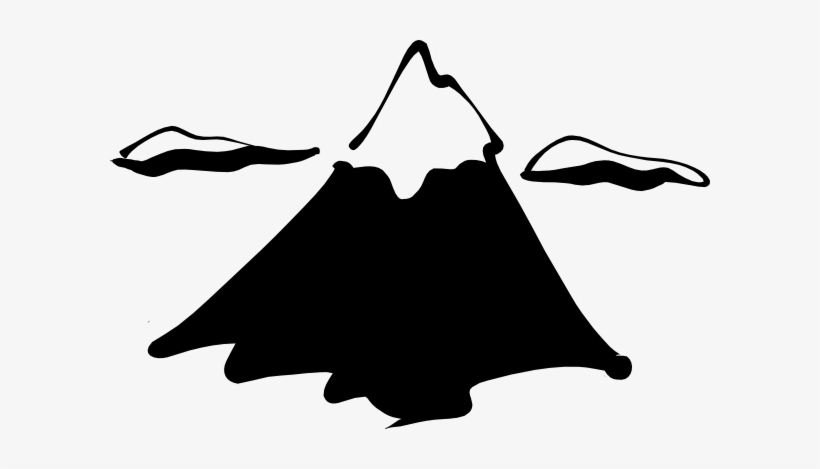 Free Vector Sneptune Mountain In Ink Clip Art - Mountain Clipart, transparent png download