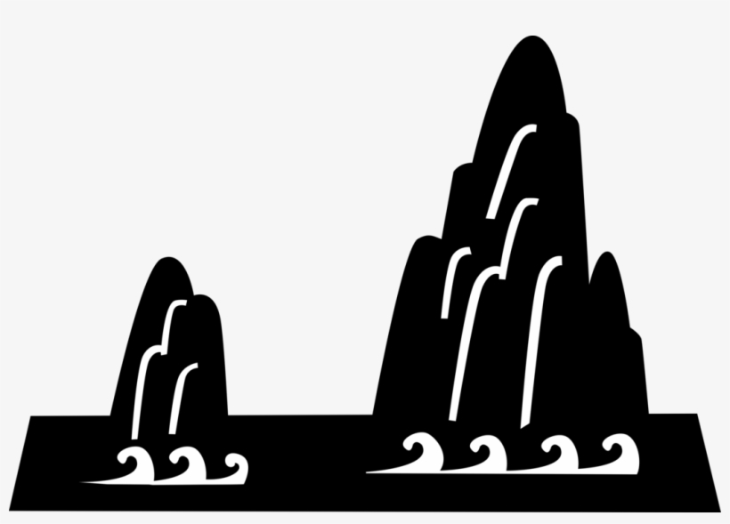 Vector Illustration Of Japanese Landscape Mountain, transparent png download