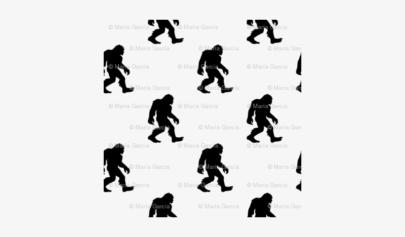Bigfoot Silhouette - Bigfoot Sasquatch Yowie Yeti Yaren Skunk Ape Bib, transparent png download