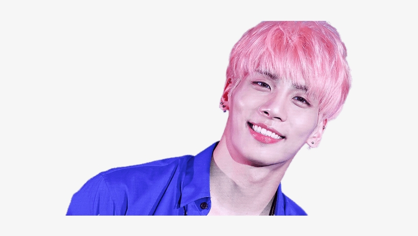 Download - Shinee Jonghyun Pink Hair, transparent png download