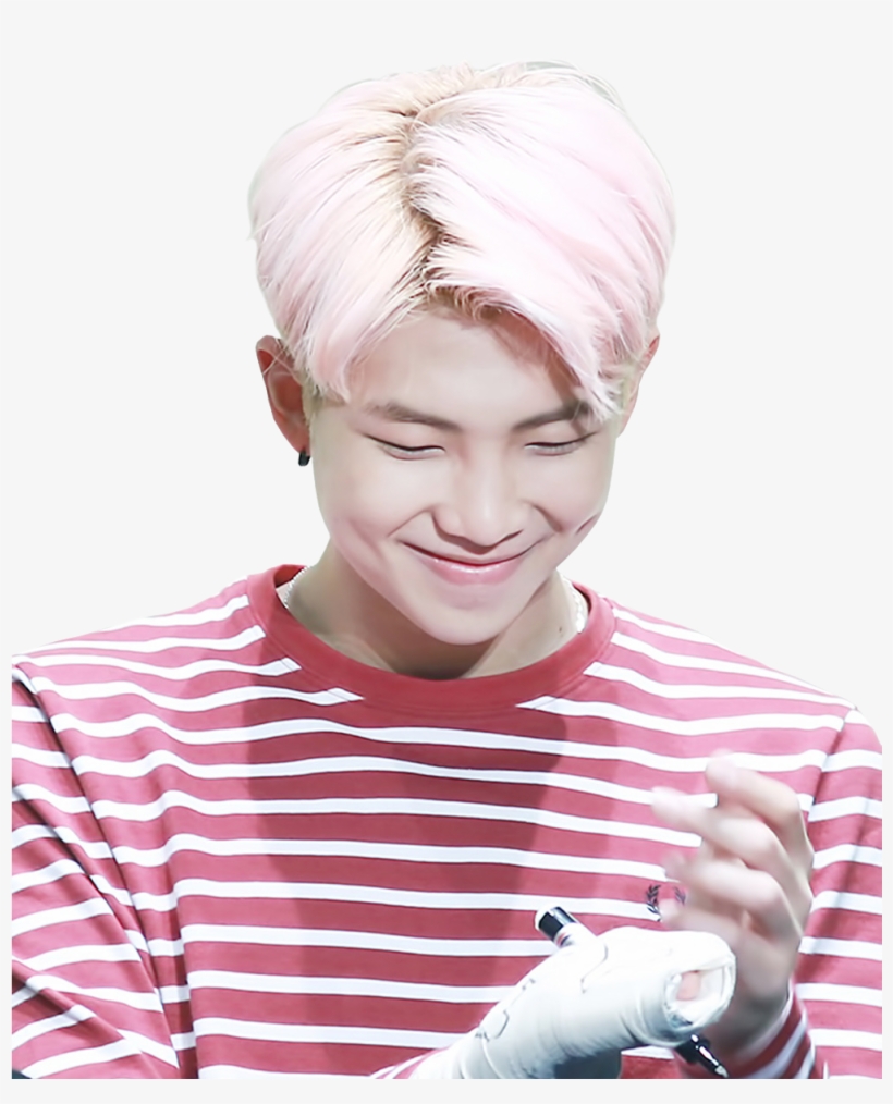 Report Abuse - Bts Member With Pink Hair, transparent png download