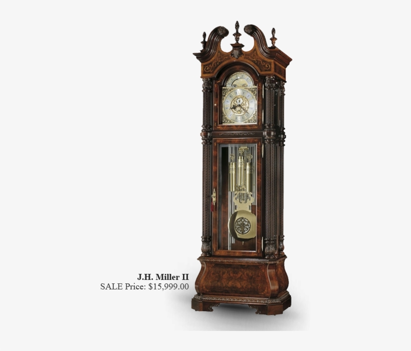 Carry On The Tradition Of Old-world Craftsmanship - Howard Miller The J.h. Miller Grandfather Clock, transparent png download