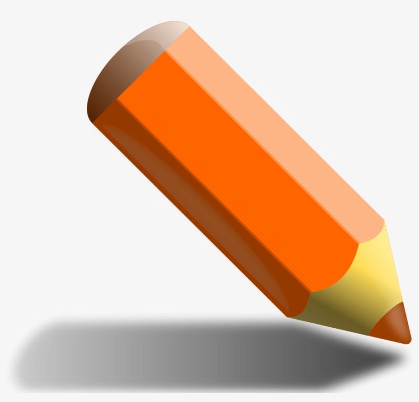 How To Set Use Orange Pencil Clipart, transparent png download