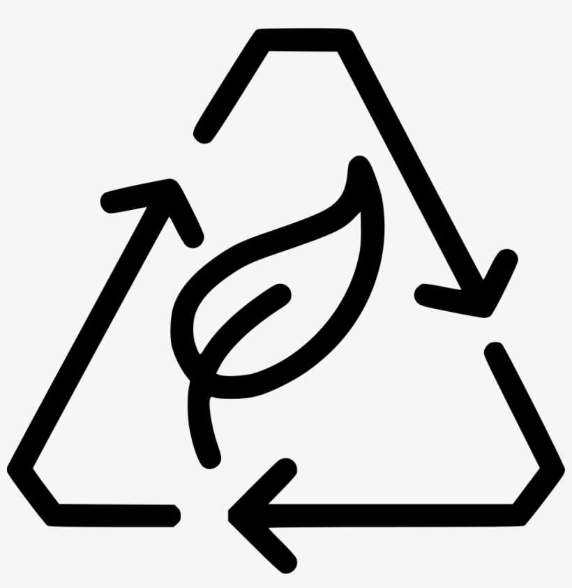 Eco Friendly Recycle Reuse Environment Plant Comments - Eco Friendly Symbol Black Png, transparent png download