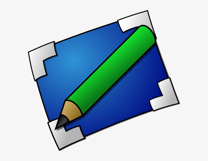 Blue Paper With Pencil Svg Clip Arts 600 X 556 Px, transparent png download