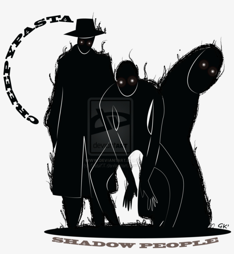 Graphic Black And White Download Creepypasta People - Shadow People Creepypasta, transparent png download