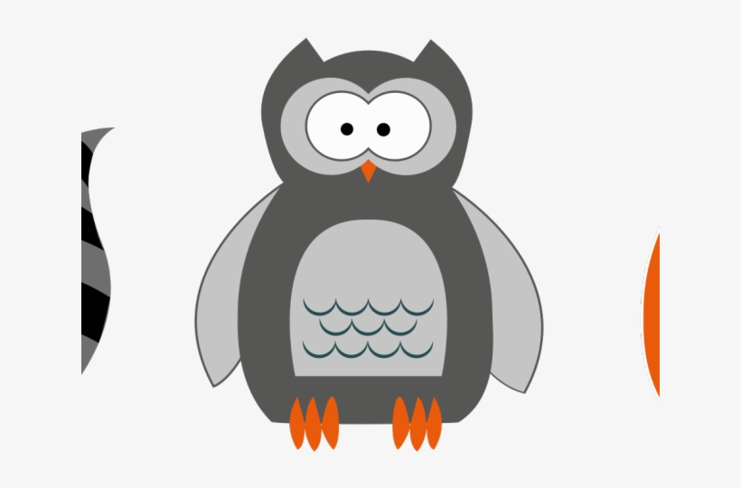 Owl Clipart Fox - Raccoon, Owl And Fox Trio Mugs, transparent png download