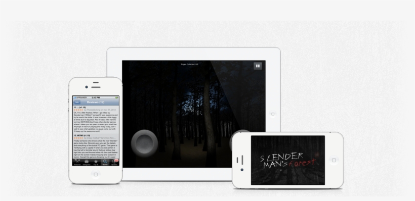 Slender Man's Forrest - Iphone, transparent png download