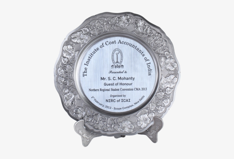 Silver Trophy - Silver Trophy Plate, transparent png download