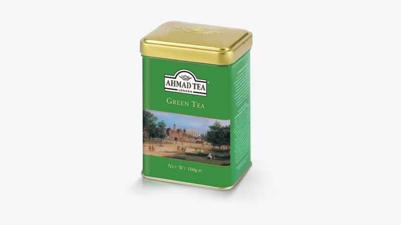 Green Tea 100g Caddy - Ahmad Tea Green Tea, transparent png download