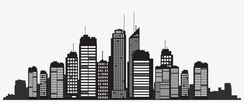 New York City Silhouette Clip Art Royalty Free - New York Buildings Silhouette, transparent png download