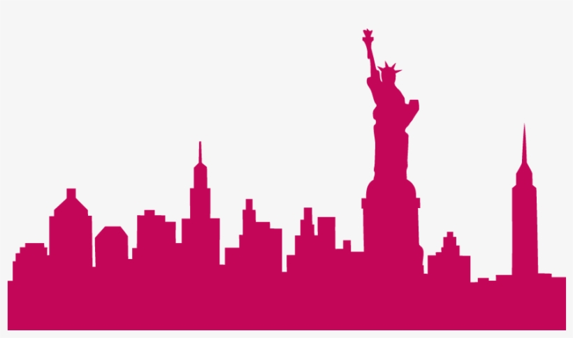 New York - Silhouette New York Skyline Png, transparent png download