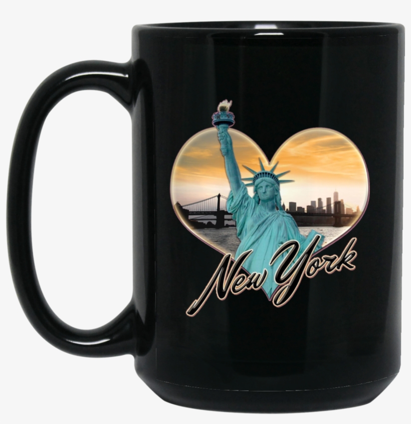 Nyc New York City Skyline Souvenir Statue Of Liberty - Mug, transparent png download
