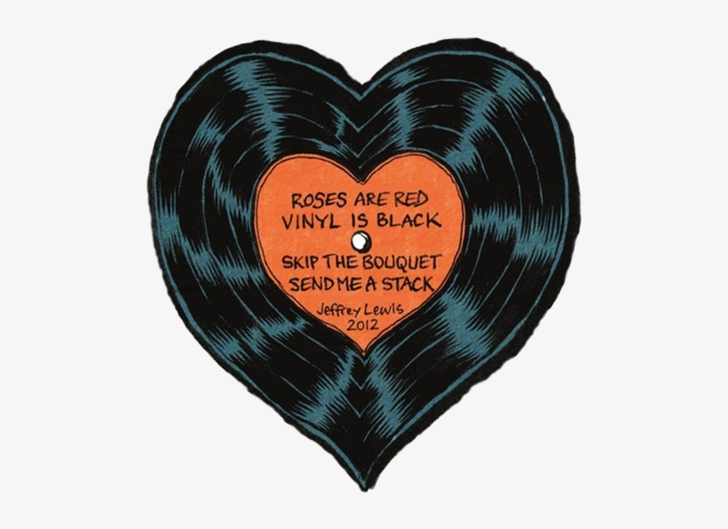 Love Mine Music Edit Heart 2012 Vinyl Png Transparent - Roses Are Red Vinyl Is Black, transparent png download