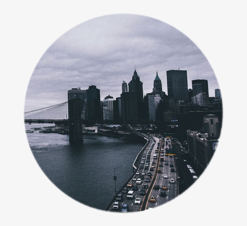 City Stadt Newyorkcity Tumblr Coolfreetoedit - Brooklyn Bridge, transparent png download