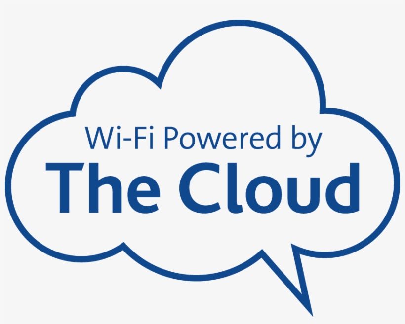 In Shape Logo Von The Cloud - Wifi Powered By The Cloud, transparent png download