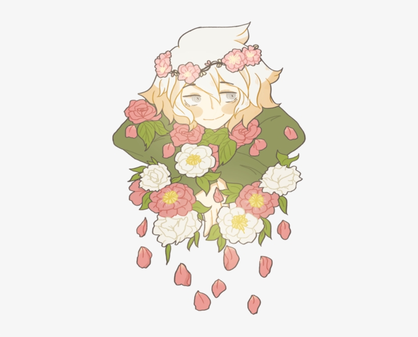 Image Freeuse Stock Image Png Community Central Fandom - Komaeda In A Flower Crown, transparent png download