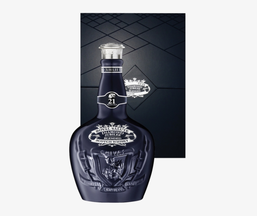 Chivas Regal Royal Salute Diamond Jubilee 21 Year W/gift - Royal Salute Diamond Jubilee, transparent png download
