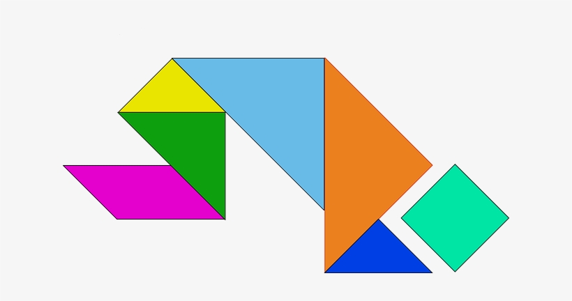 Shapes, Chinese, Game, Triangles, Geometric, Triangle - Tangram Person, transparent png download