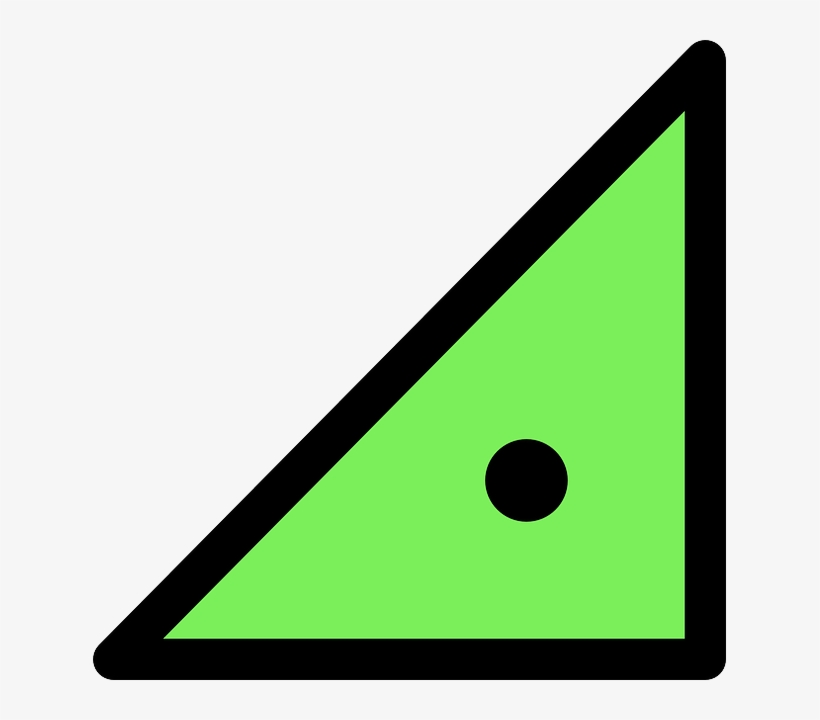 Black, Green, Circle, Triangle, Shape, Dot, Geometric - Triangle And Dot Rectangle, transparent png download