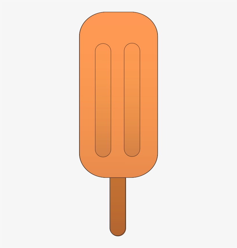 Orange Popsicle Clipart, transparent png download