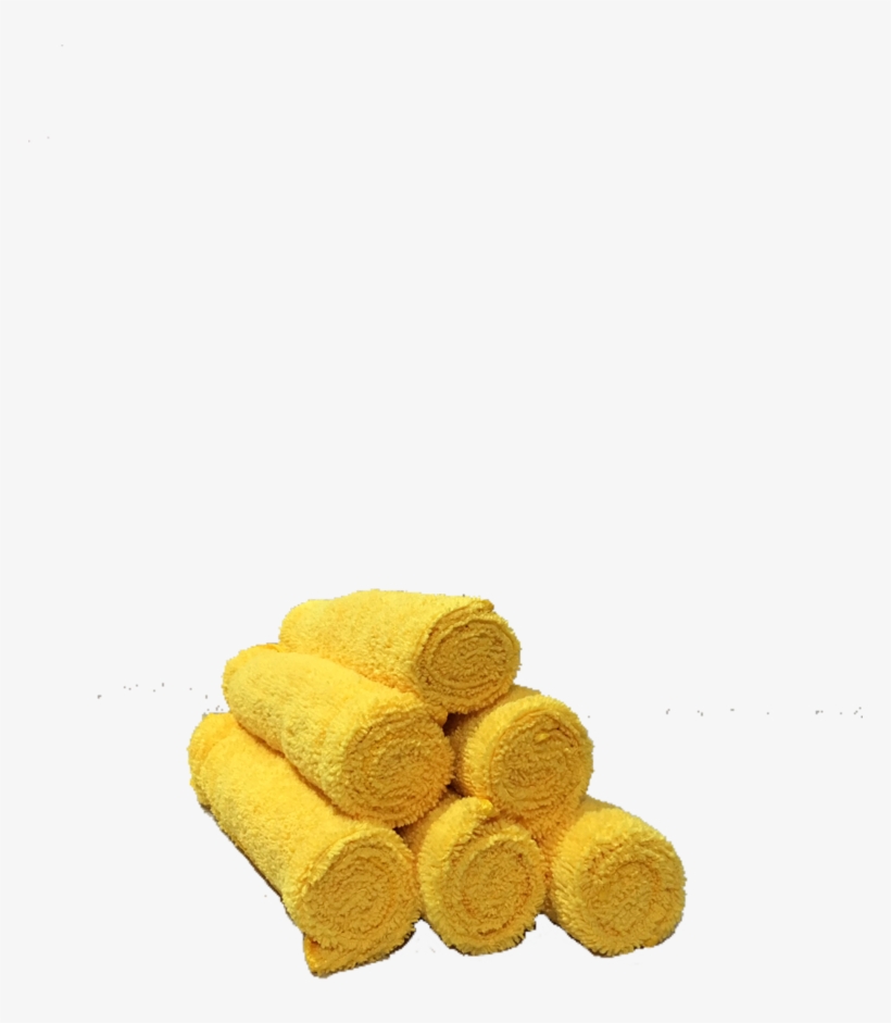 Yellow Microfiber Towels - Swiss Roll, transparent png download