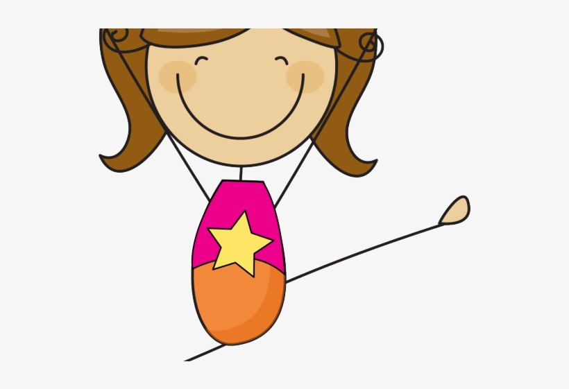 Gymnast Clipart Gymnastics Gym - Gymnastics Girl Clip Art, transparent png download