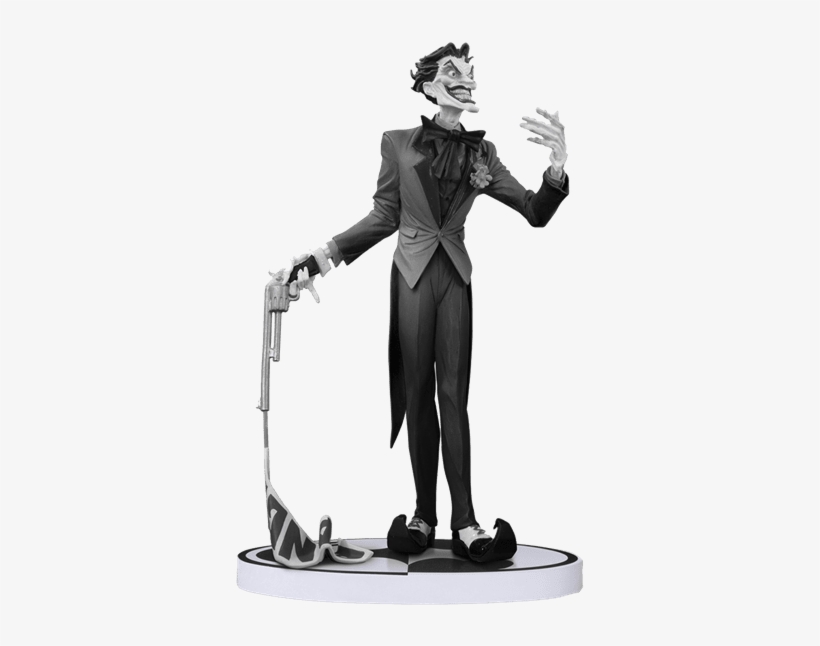 1 Of - Batman Black And White Joker Statue, transparent png download