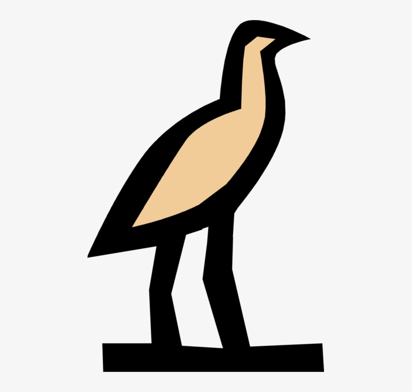 Vector Illustration Of Ancient Egyptian Bird Hieroglyphic, transparent png download