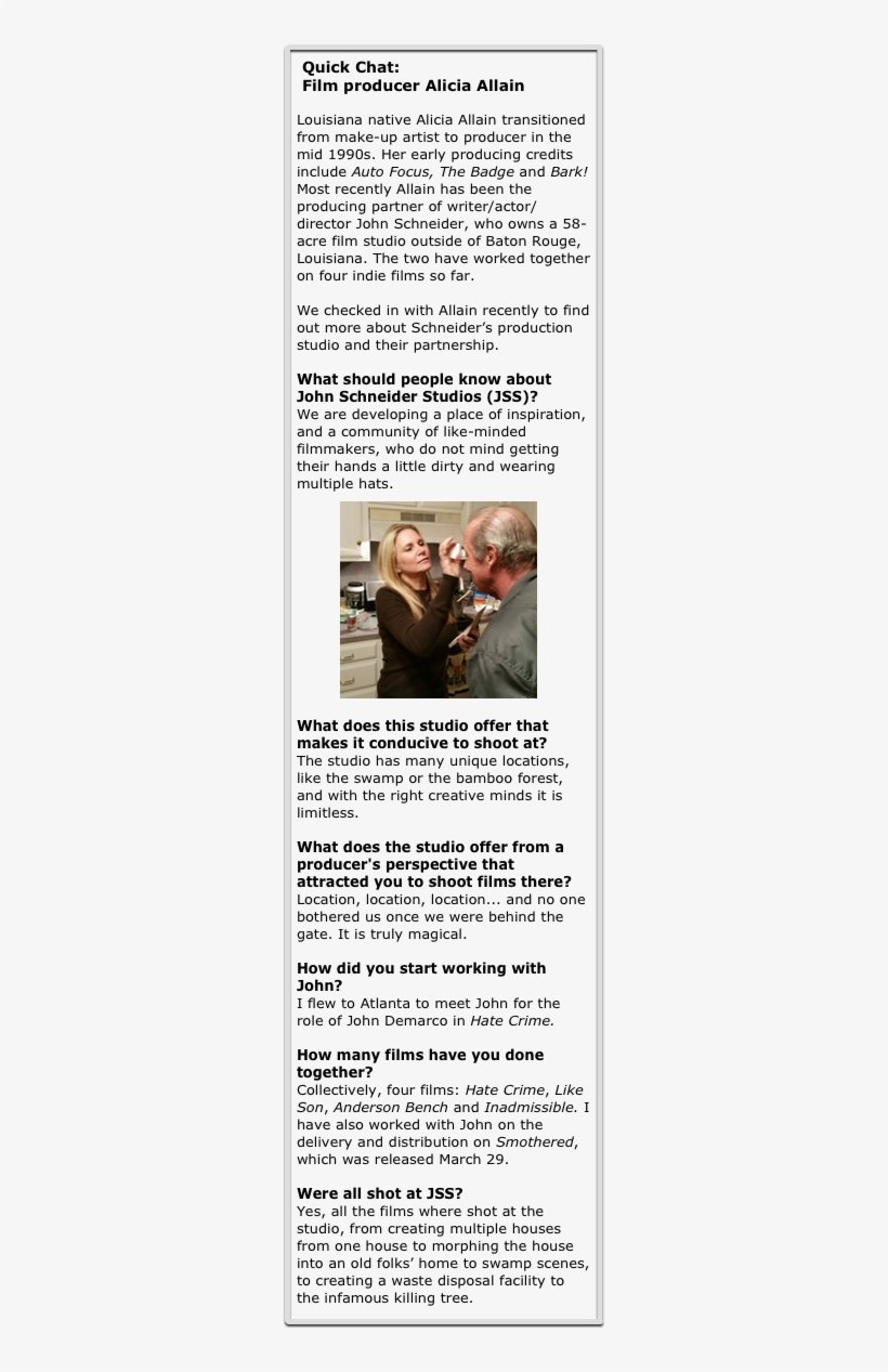 What Kinds Of Projects Are Being Shot At John Schneider - Photo Caption, transparent png download