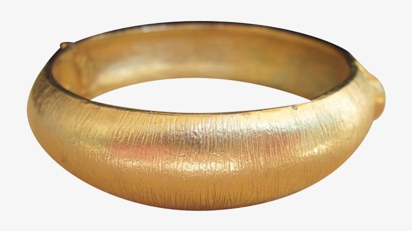 And While You Are At It, Add A Touch Of Elegance With - Hattie Carnegie Signed Vintage Gold Toned Bangle, transparent png download