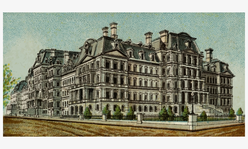 Cigarette Card War Department Building In Washington - Posterazzi War Department Building In Washington, transparent png download
