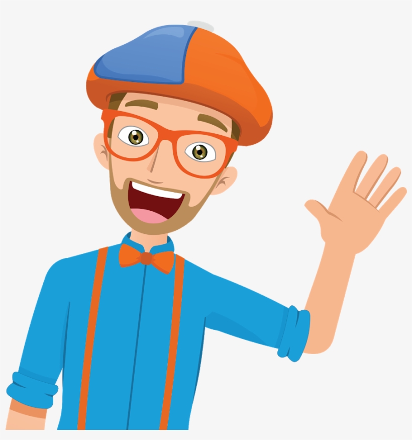 Blippi Youtube Birthday Cupcake Clip Art Happy Birthday - Blippi Cartoon, transparent png download