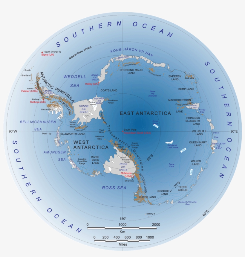 The Svg File Stays Crisp And The Png File Becomes Pixelated - Map Of Antarctica, transparent png download