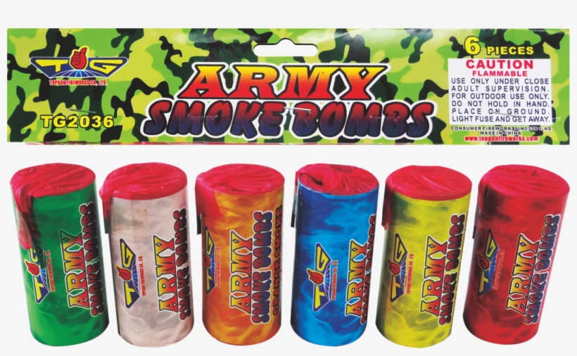 Tg2036 Army Smoke Bombs - Fireworks, transparent png download