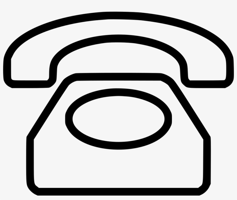 Old Telephone - - Значок Телефон Белый Png, transparent png download