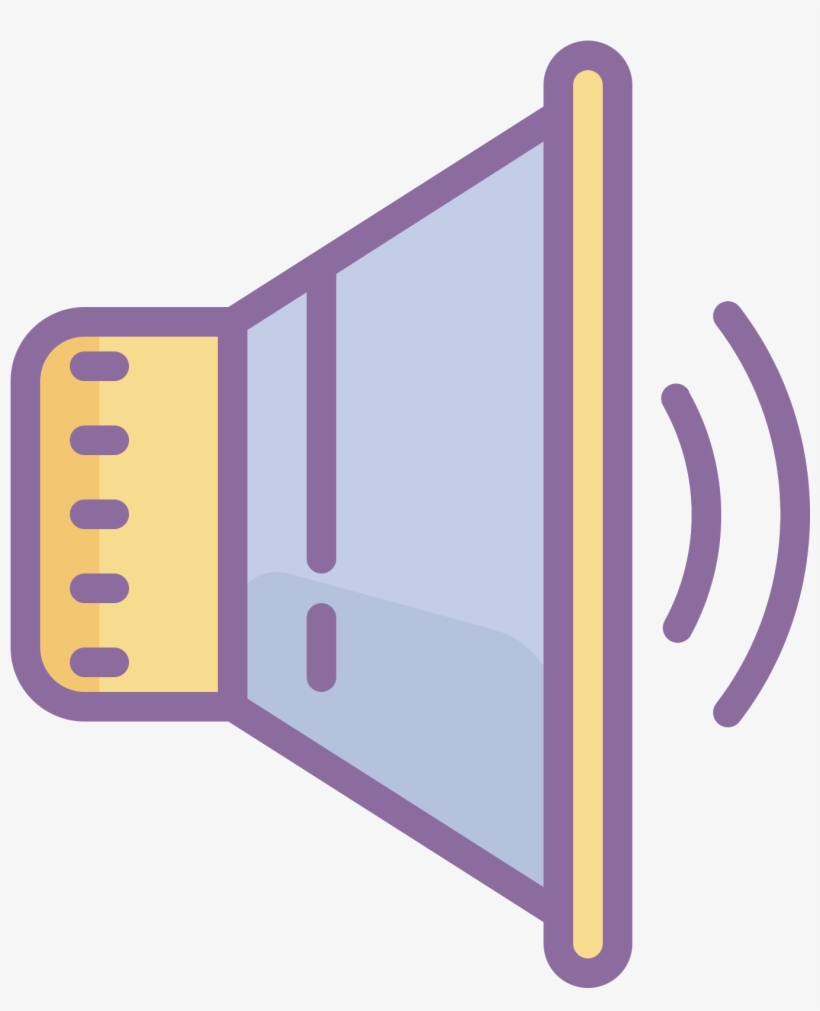 The Main Part Of The Logo Is Made Of Two Connected - Loudspeaker Monochrome Icon, transparent png download