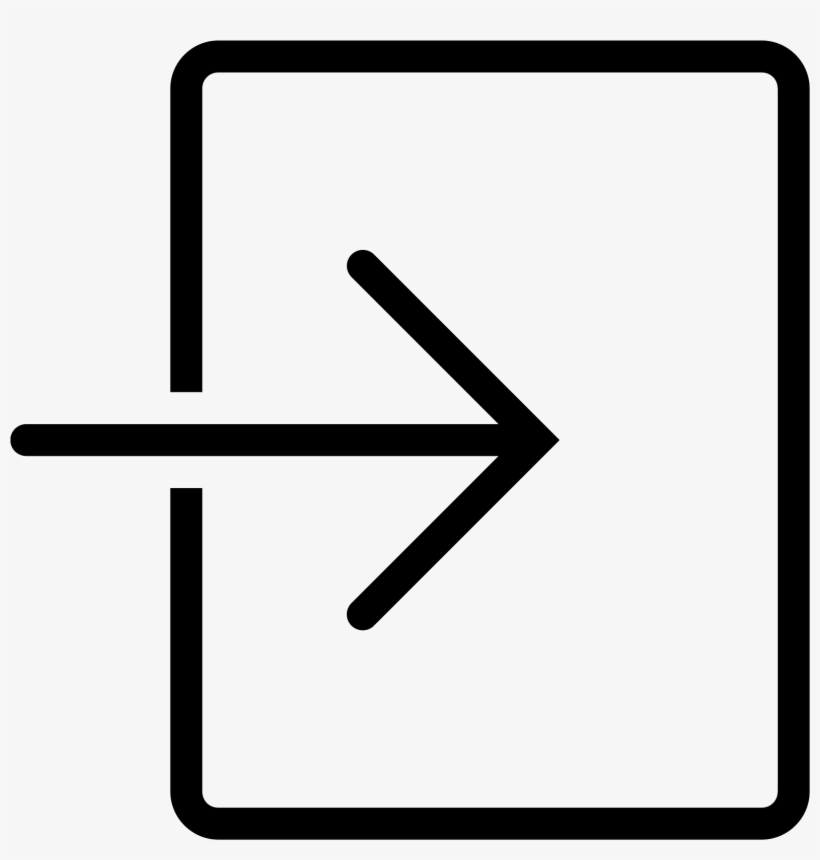 An Enter Icon Is A Rectangle Shape And Between One - Enter Icon, transparent png download