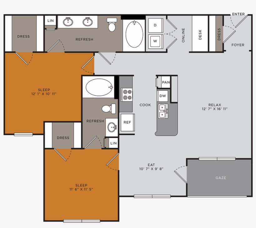 B2 - Hilltop At Shavano Apartments, transparent png download
